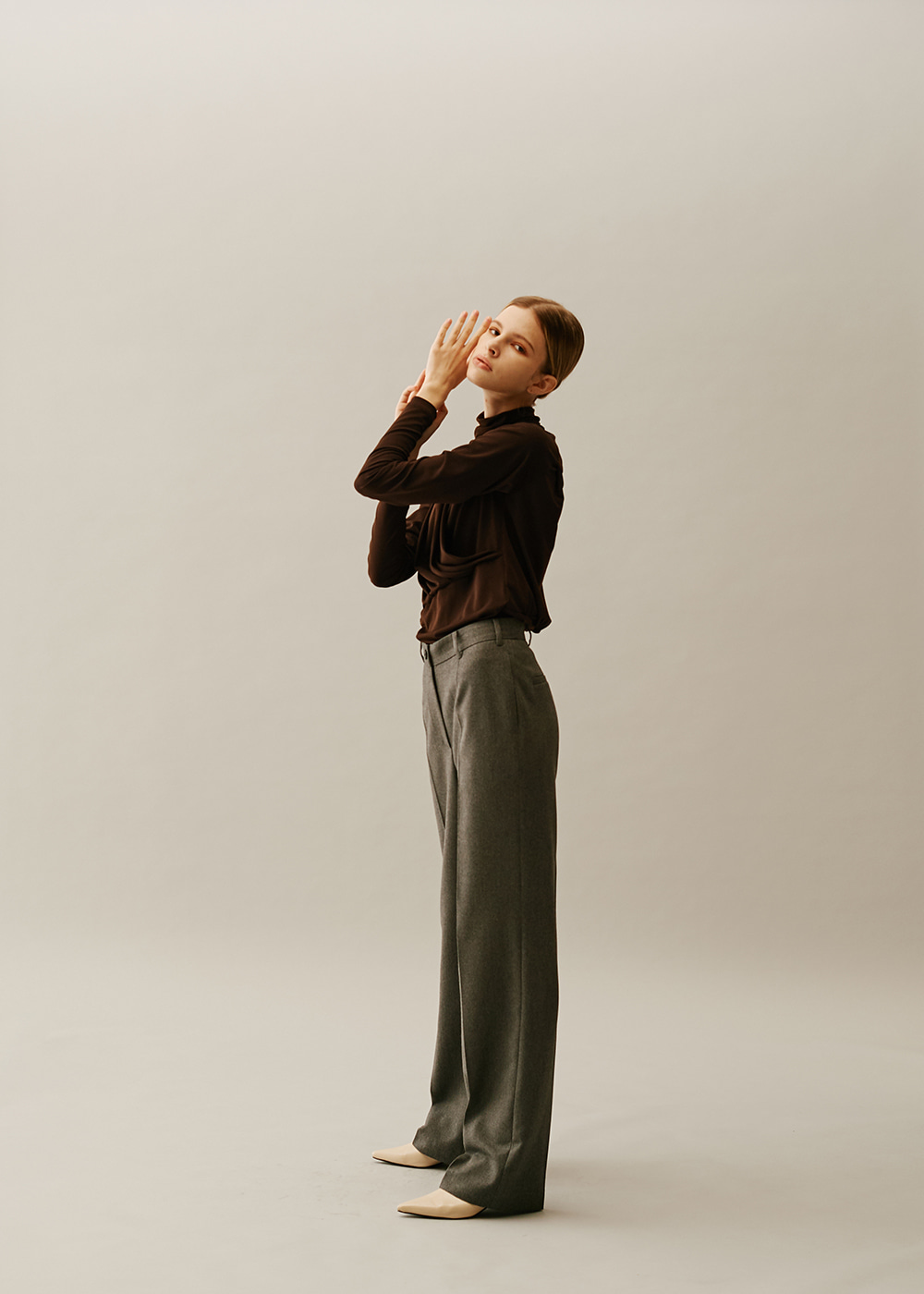 Straight Classical Pants GRAY